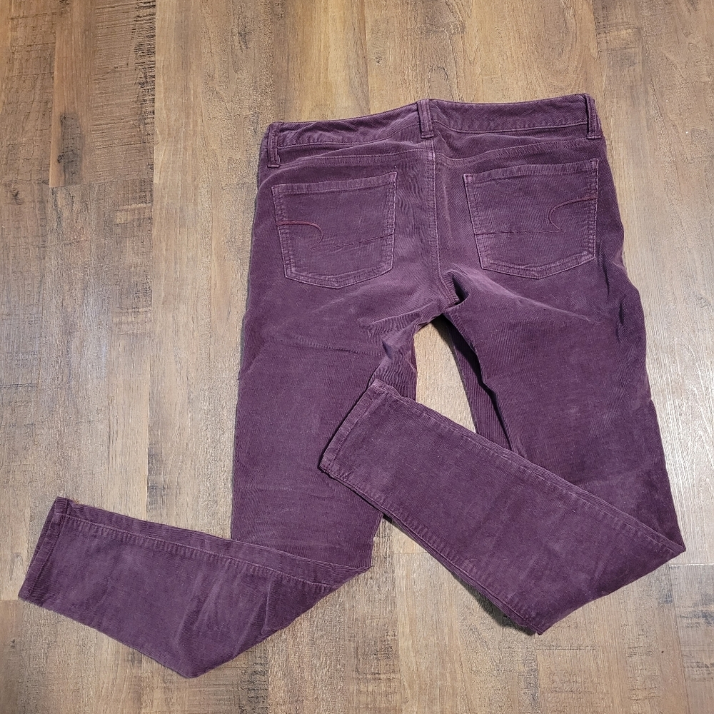 Purple Corduroy skinny pants - Picture 4 of 5